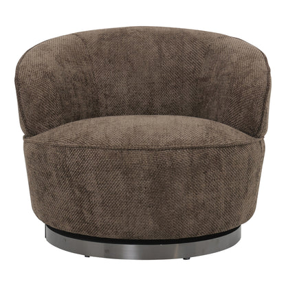 Fauteuil Filou | Bruin stof — Vooraanzicht - witfoto