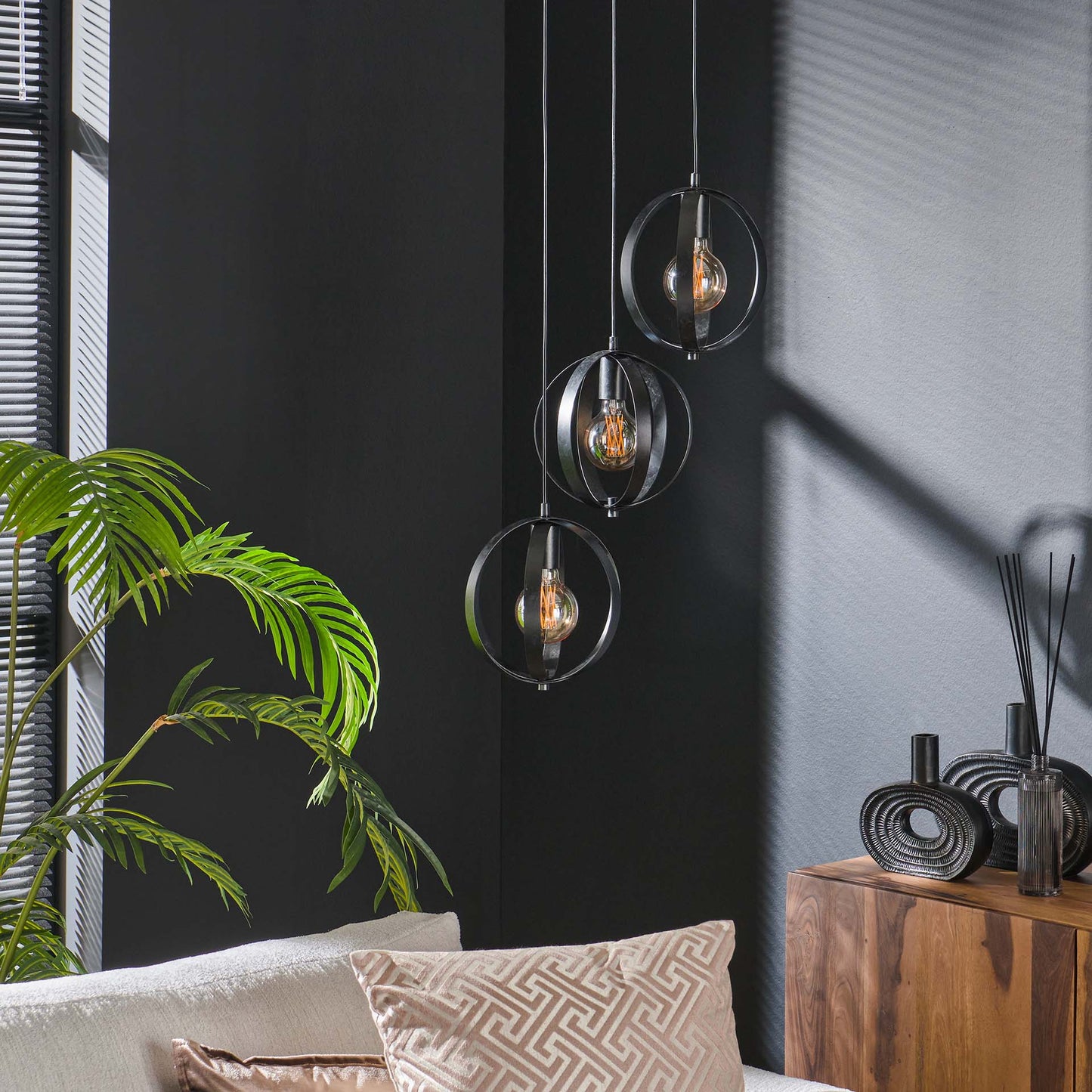Hanglamp Turn Around | Charcoal Zwart