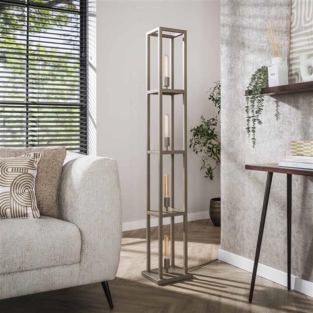 Vloerlamp Veyra | metaal Beige