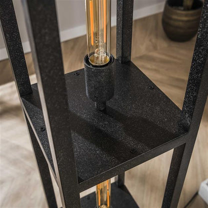 Vloerlamp Veyra | Metaal Zwart