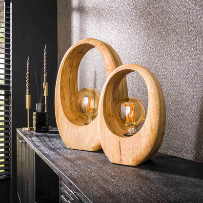Tafellamp Arch Wood | M | Naturel Mangohout