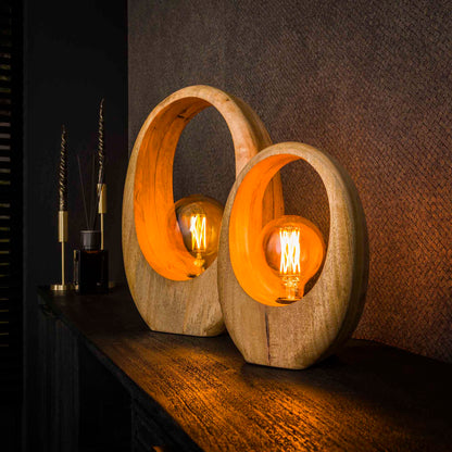 Tafellamp Arch Wood | L | Naturel Mangohout