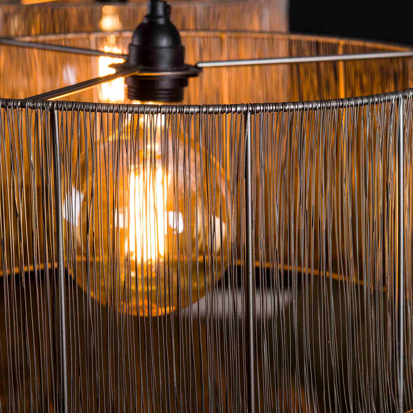 Hanglamp Stringshade | Zwart Nikkel