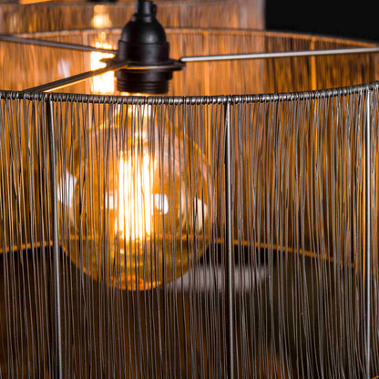 Hanglamp Stringshade | Zwart Nikkel