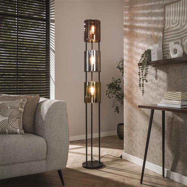 Vloerlamp Velora | Metaal 3 Kleurig