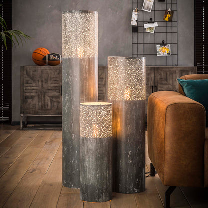 Vloerlamp Cilinder | 20x20x60 | Grijs