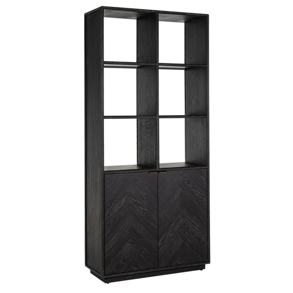 Boekenkast Blackbone | Zwart Eikenhout