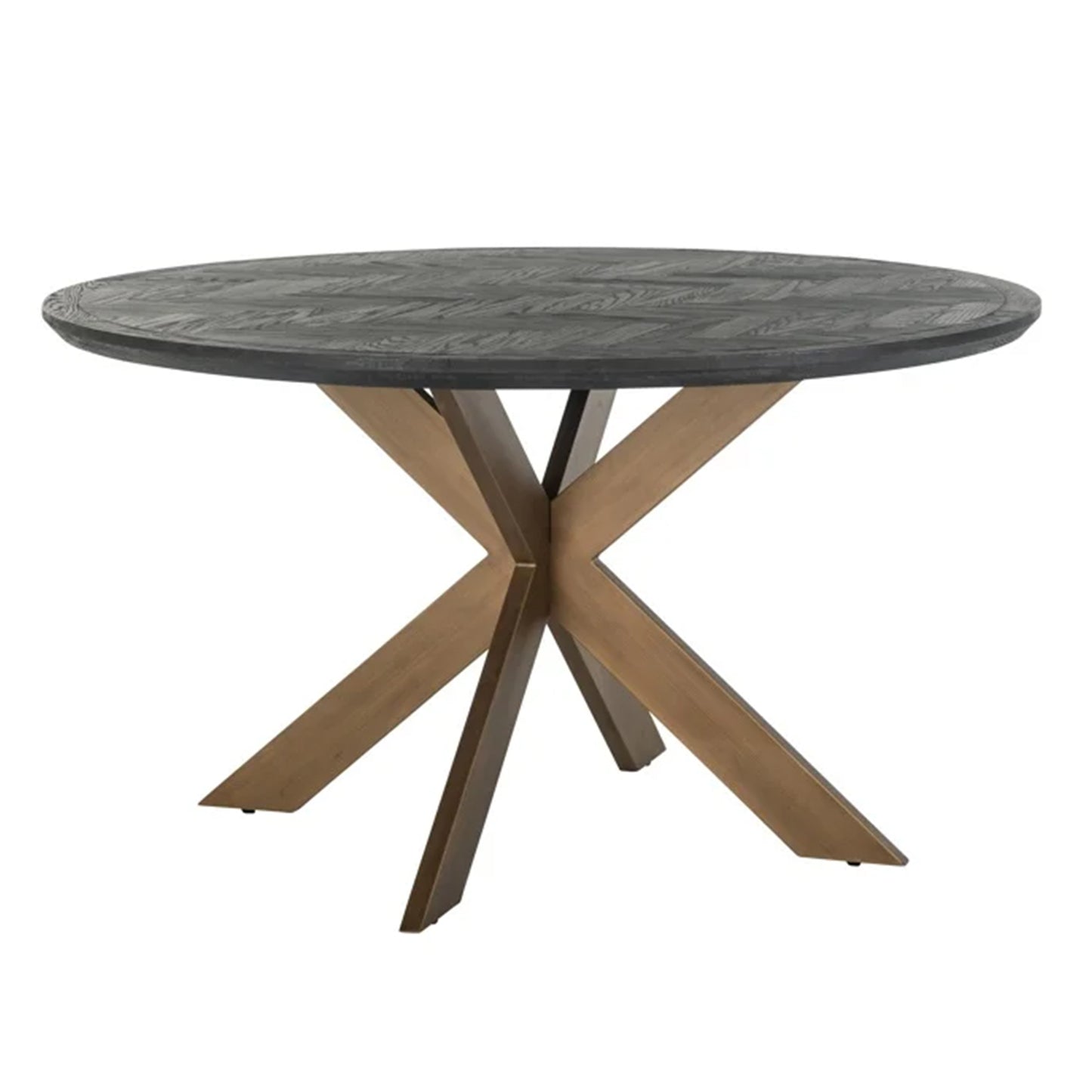 Eettafel Blackbone Rond | Zwart Eikenhout