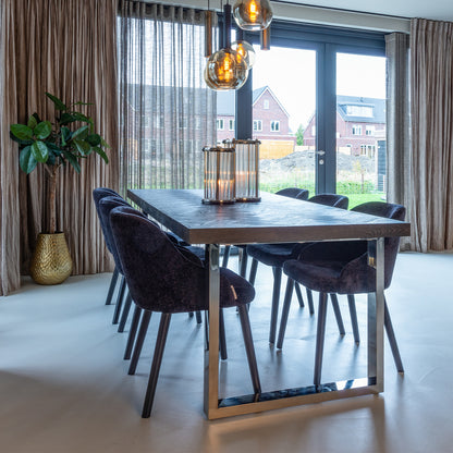 Eettafel Blackbone | Zwart Eikenhout