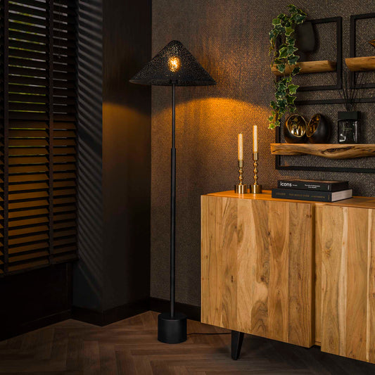 Vloerlamp Kosmos | Zwart Metaal