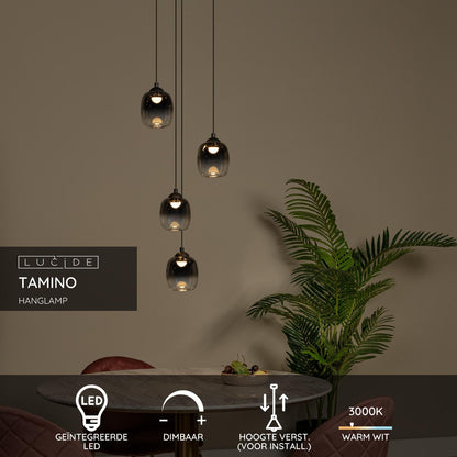Hanglamp Tamino | Zwart Metaal