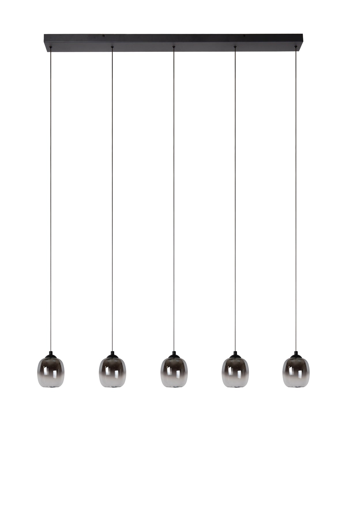 Hanglamp Tamino zwart metaal, detail van de functie