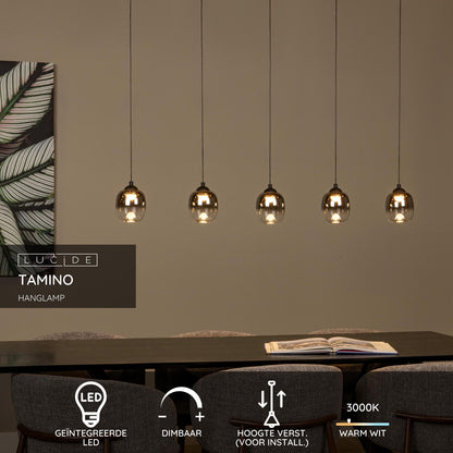 Hanglamp Tamino | Zwart Metaal