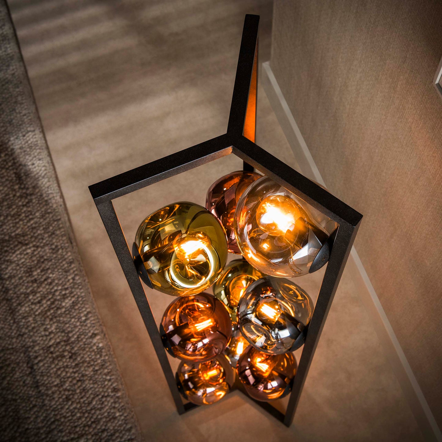 Vloerlamp Stellar | 9 Lichts | Artic Zwart