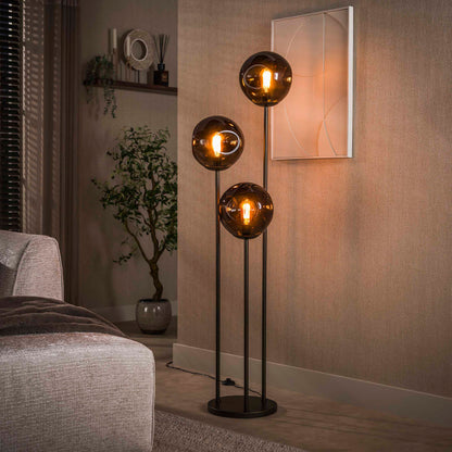 Vloerlamp Stellar | Bruin Glas