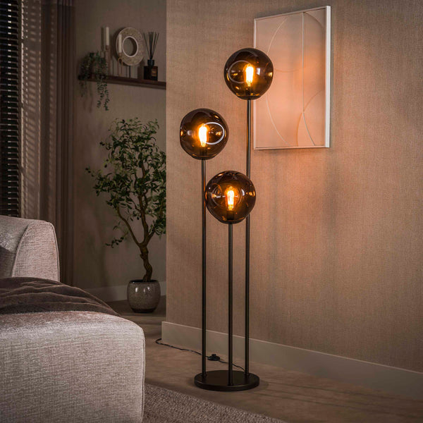 Vloerlamp Stellar | Bruin Glas