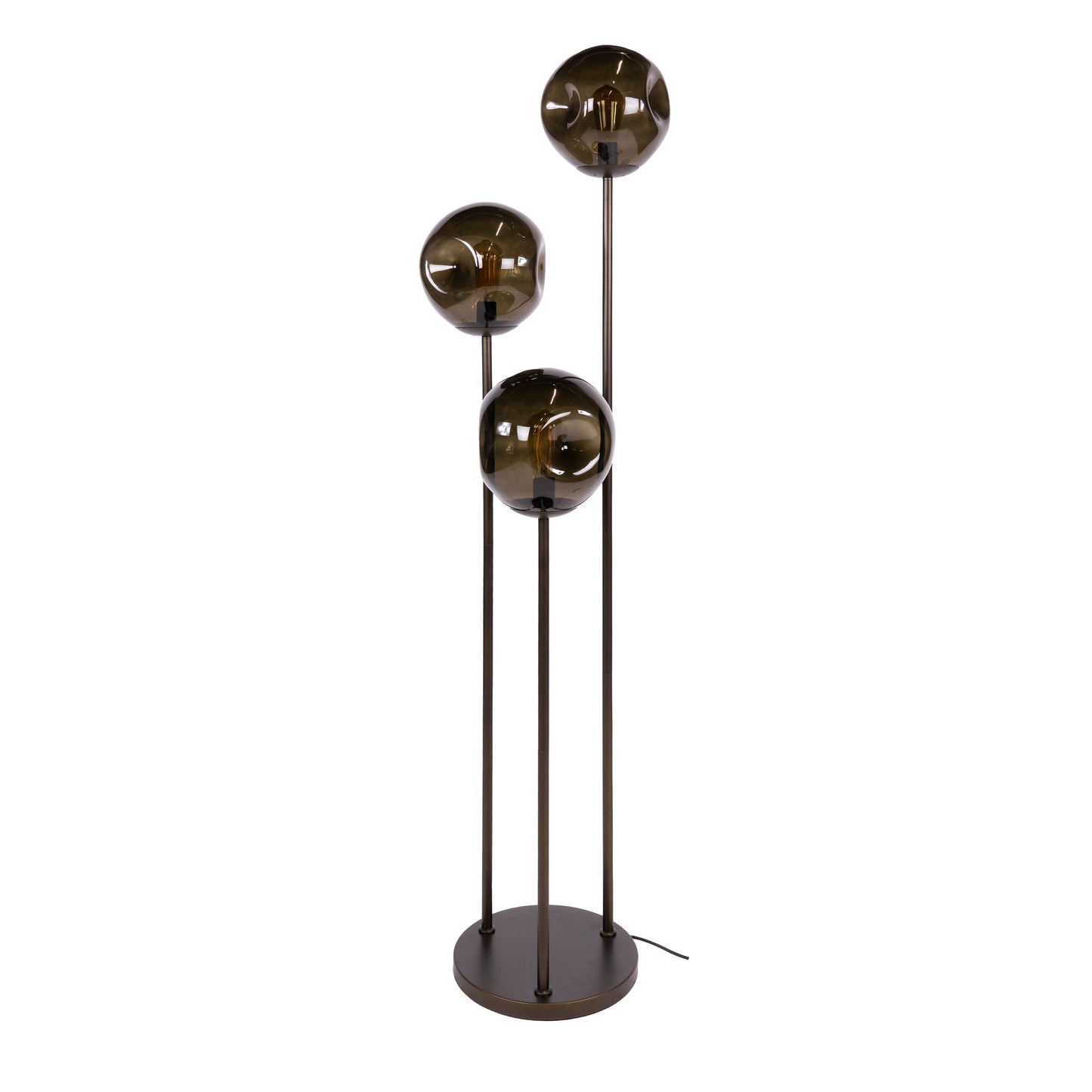 Vloerlamp Stellar | Bruin Glas
