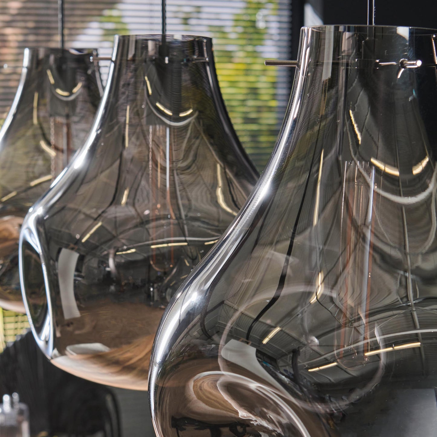 Hanglamp Hanna | Zwart Glas