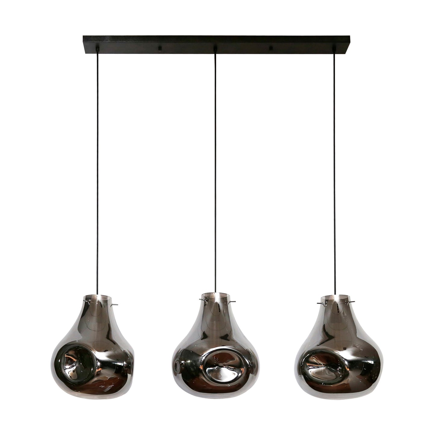 Hanglamp Hanna | Zwart Glas