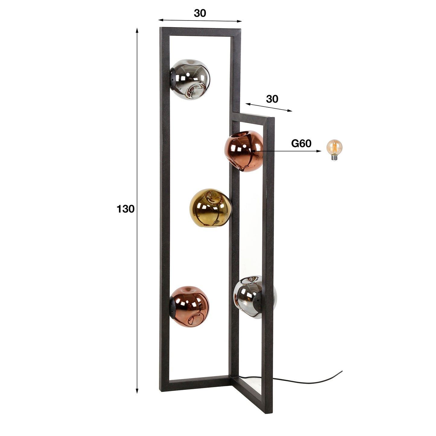Vloerlamp 5L Stellar