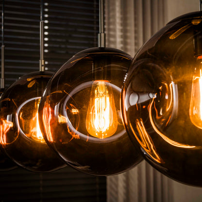 Hanglamp Stellar | 4 Licht | Bruin gals