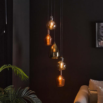Hanglamp Disk | Koper Chroom Goud