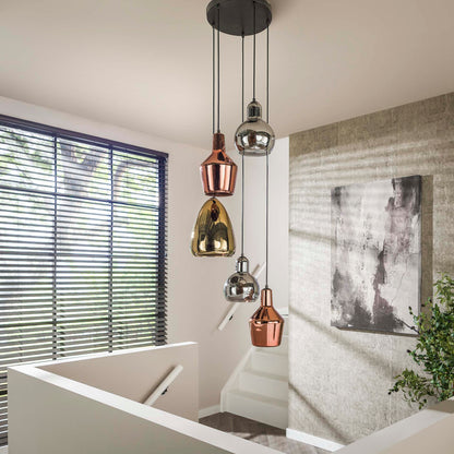 Hanglamp Disk | Koper Chroom Goud