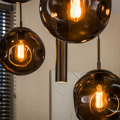 Hanglamp Stellar Pendel | 9 Lichts | Sienna Bruin