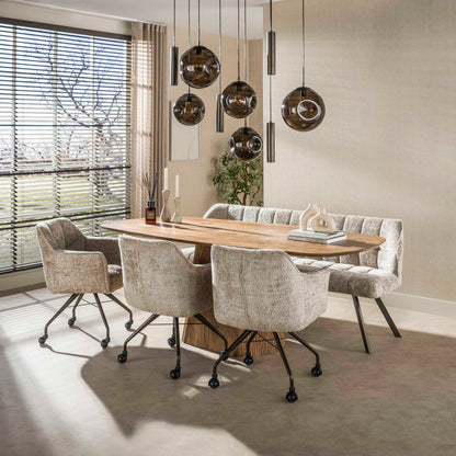 Hanglamp Stellar Pendel | 9 Lichts | Sienna Bruin