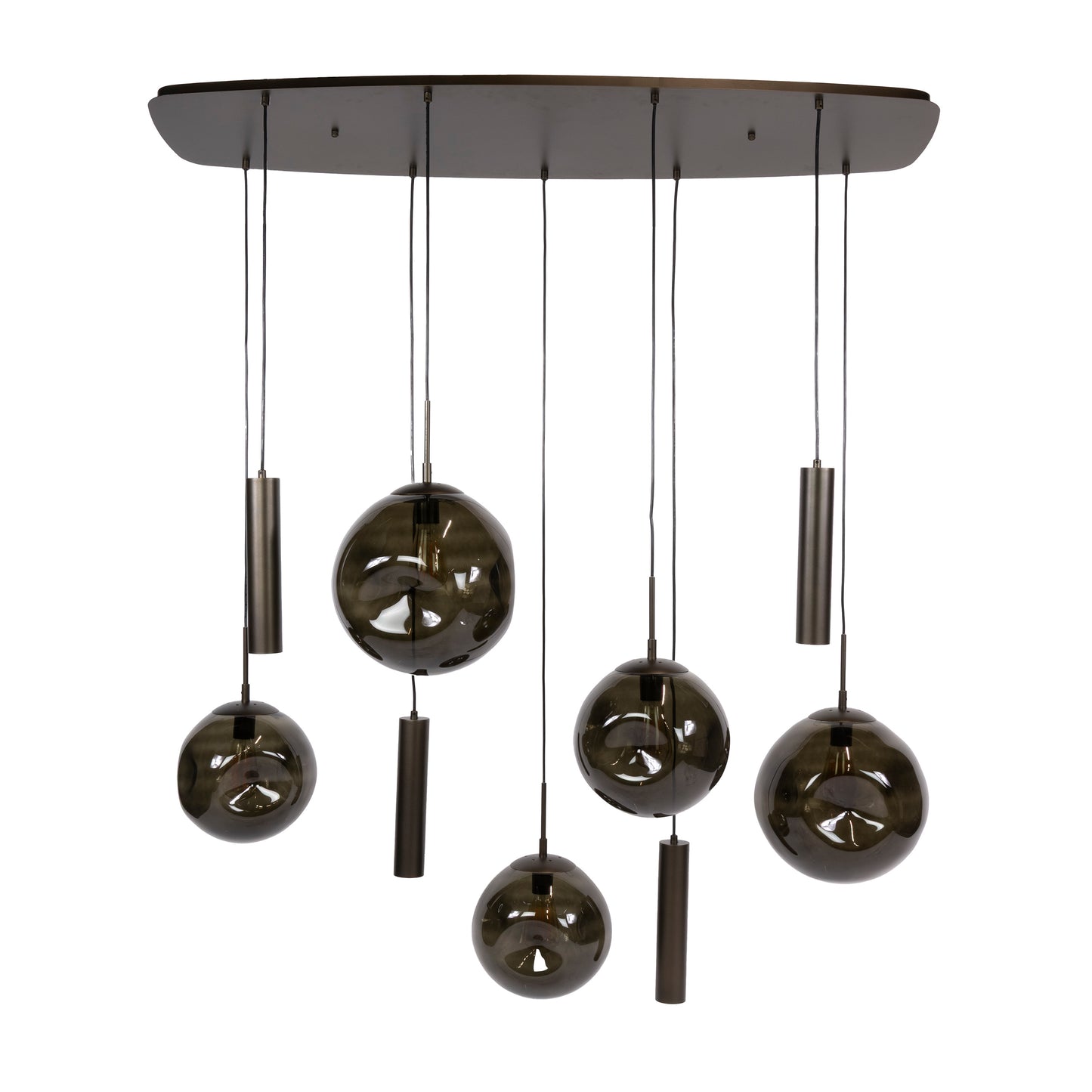 Hanglamp Stellar Pendel | 9 Lichts | Sienna Bruin