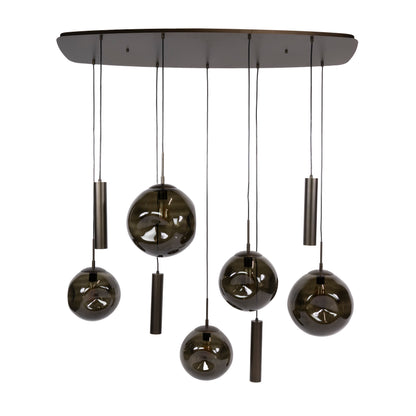 Hanglamp Stellar Pendel | 9 Lichts | Sienna Bruin