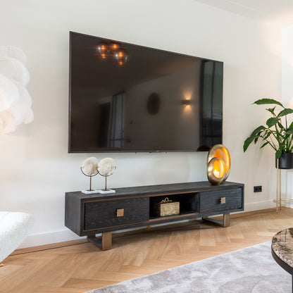 TV-Meubel Hunter | Zwart Eikenhout