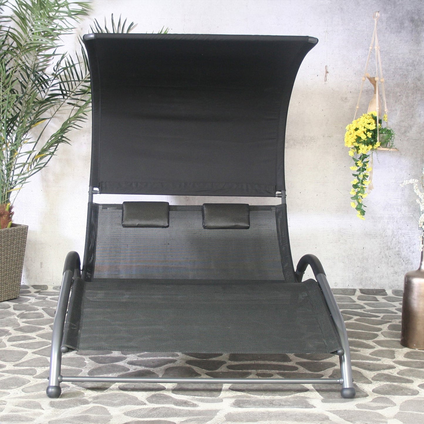 Ligbed Cuba | 2-personen | Zwart