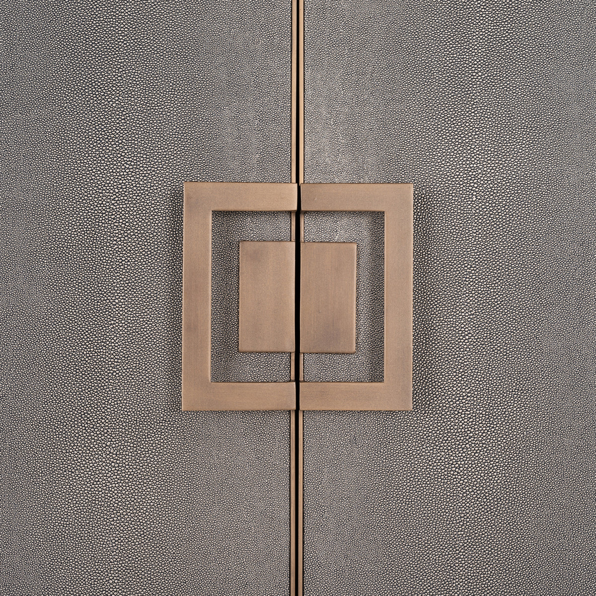Opbergkast Bloomville goud glas, detail van het materiaal