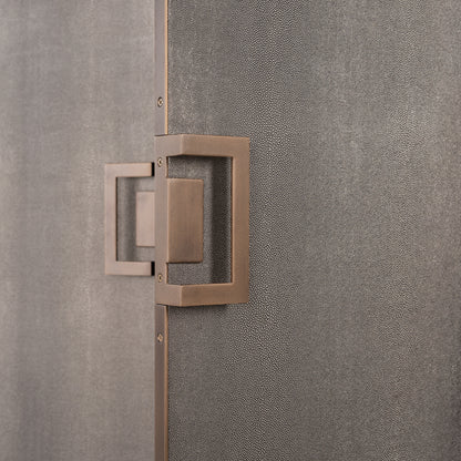 Opbergkast Bloomville goud glas