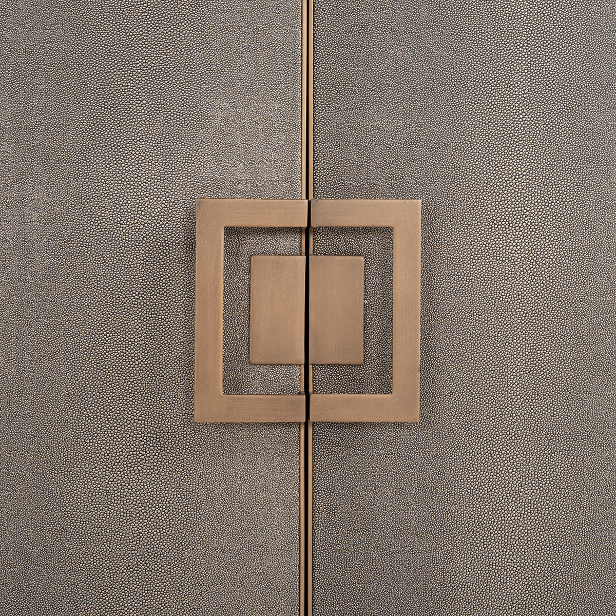 Dressoir Bloomville goud eikenhout 193 cm, detail van het materiaal