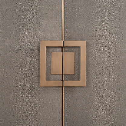 Dressoir Bloomville goud eikenhout 193 cm, detail van het materiaal