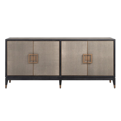 Dressoir Bloomville goud eikenhout 193 cm, vooraanzicht op witte achtergrond