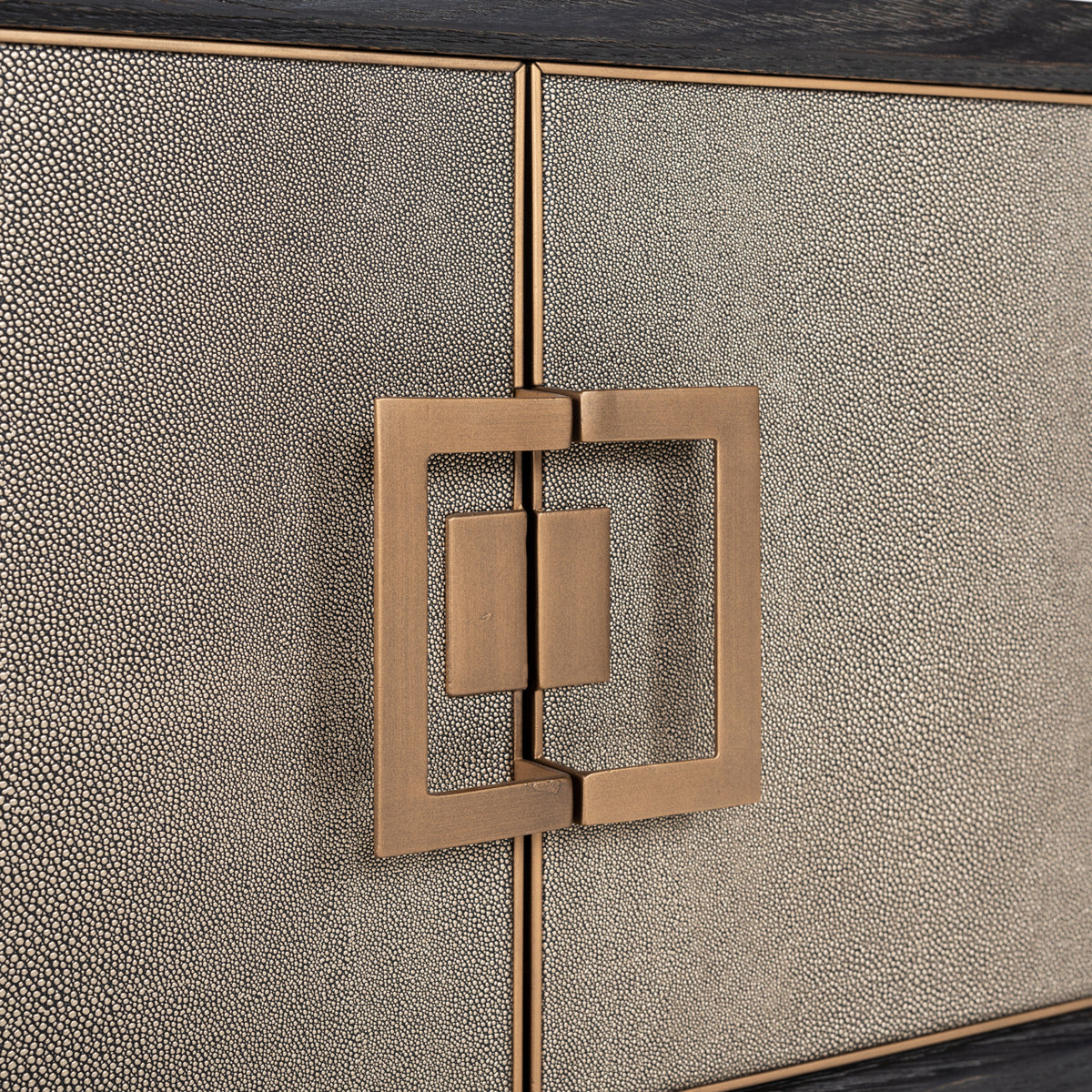 TV-meubel Bloomville goud eikenhout, detail van het materiaal