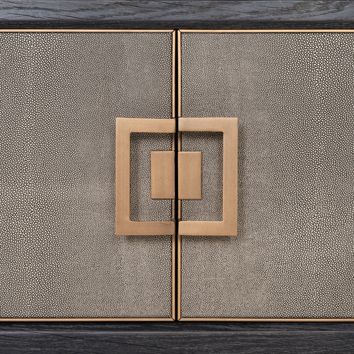 TV-meubel Bloomville goud eikenhout, detail van het materiaal
