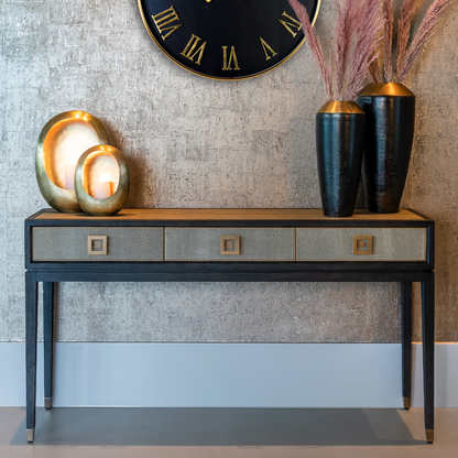 Wandtafel Bloomville | Zwart Eikenhout