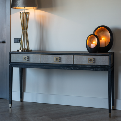 Wandtafel Bloomville | Zwart Eikenhout