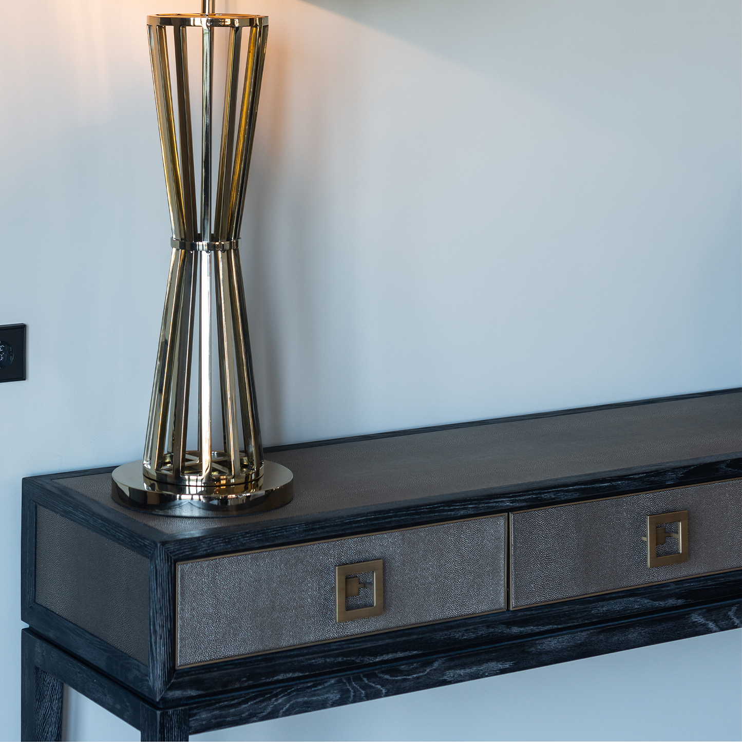 Wandtafel Bloomville | Zwart Eikenhout