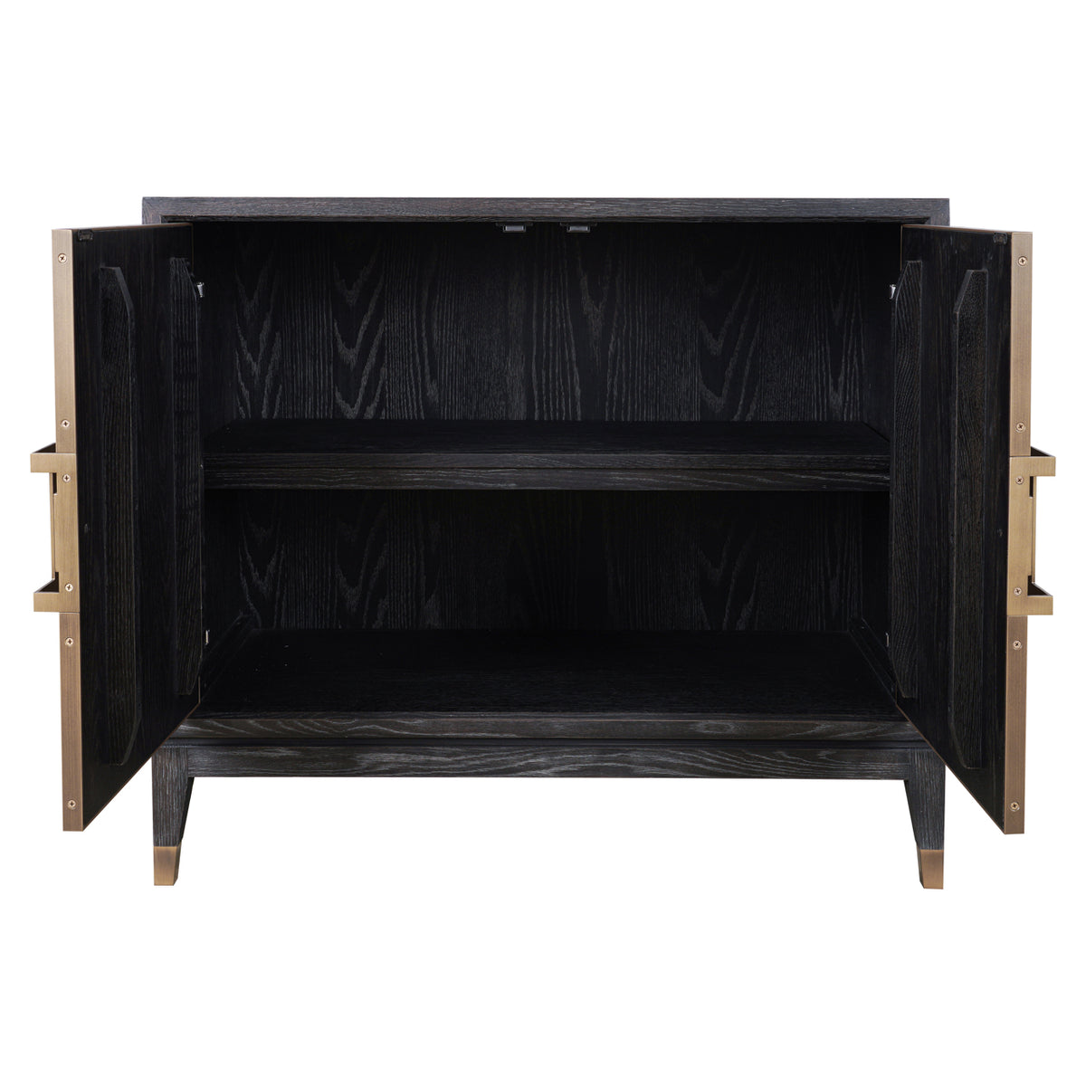Dressoir Bloomville goud eikenhout 97 cm, detail van de functie