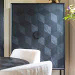 Wandkast Blax | Zwart Eikenhout