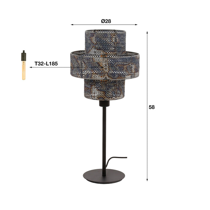 Tafellamp 3L Lantern | Burned Metaal