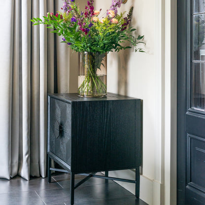 Ladenkast Blax | Zwart Eikenhout