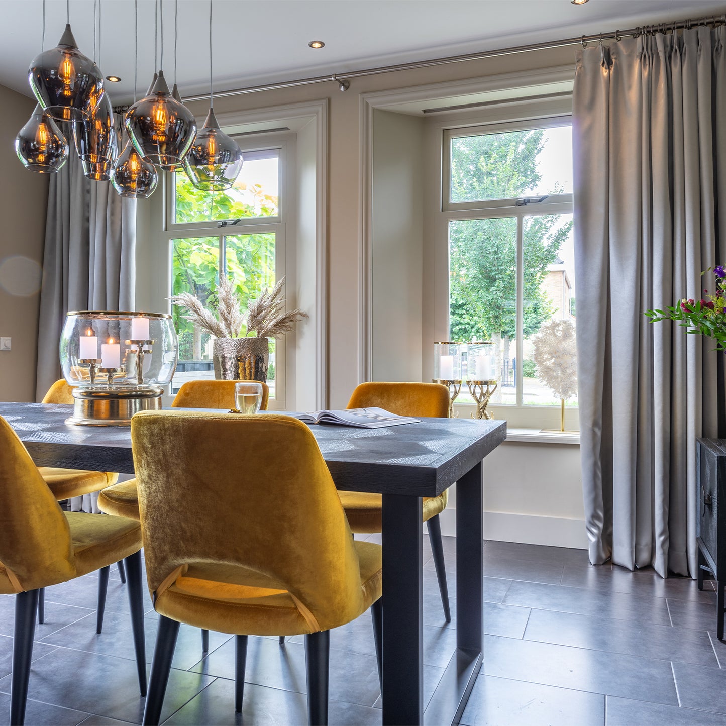 Eettafel Blax | Rechthoekig | Zwart Eikenhout