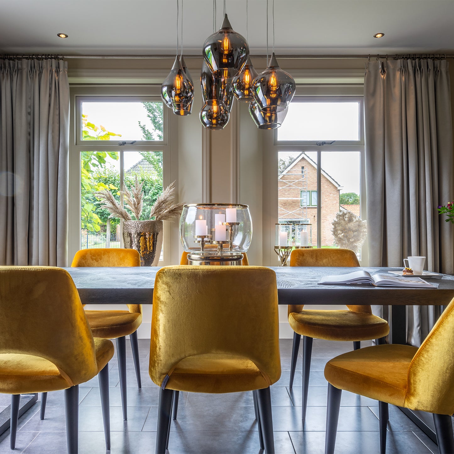 Eettafel Blax | Rechthoekig | Zwart Eikenhout