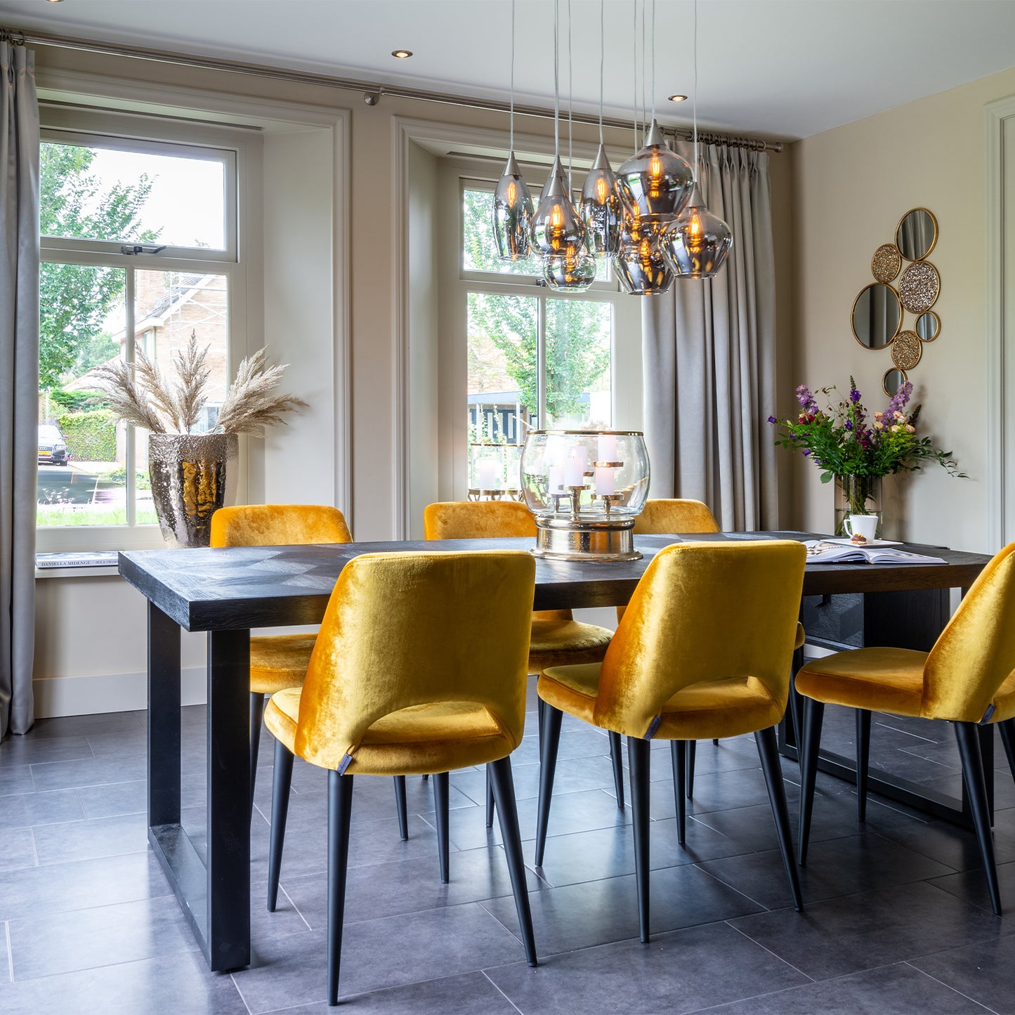 Eettafel Blax | Rechthoekig | Zwart Eikenhout